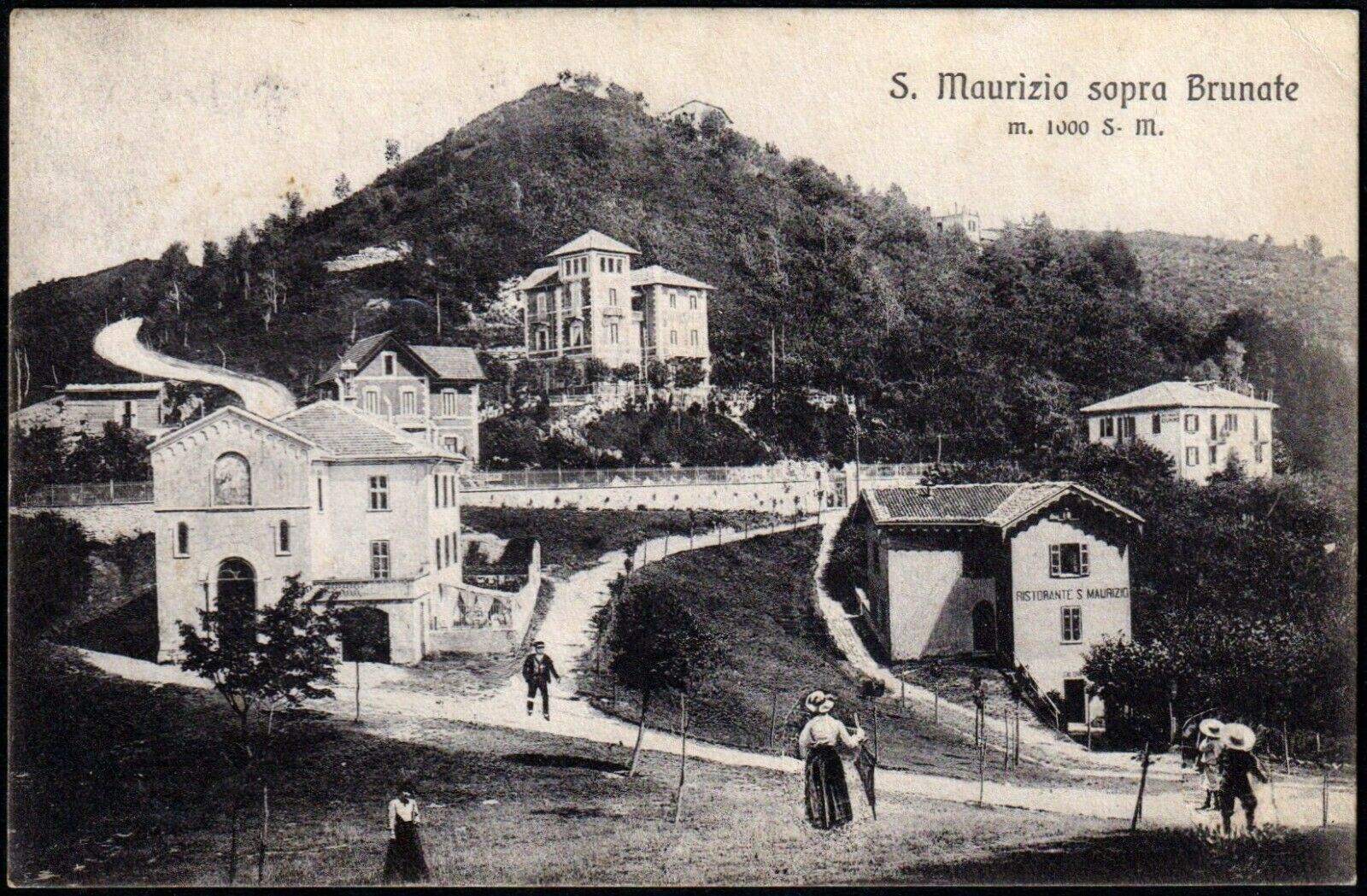 1910 San Maurizio sopra Brunate Co viaggiata formato piccolo